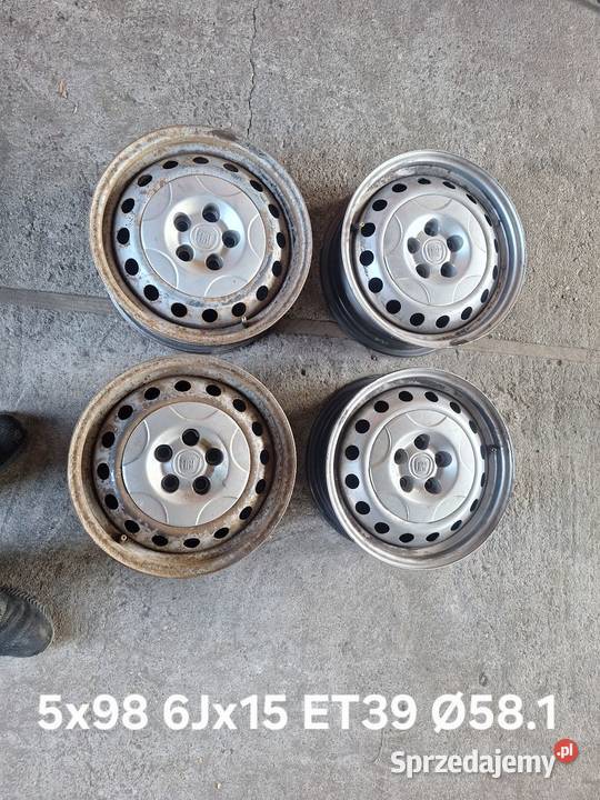 Felgi stalowe 5x98 6J 15 ET39 FIAT Doblo 500L stalowe Choceń
