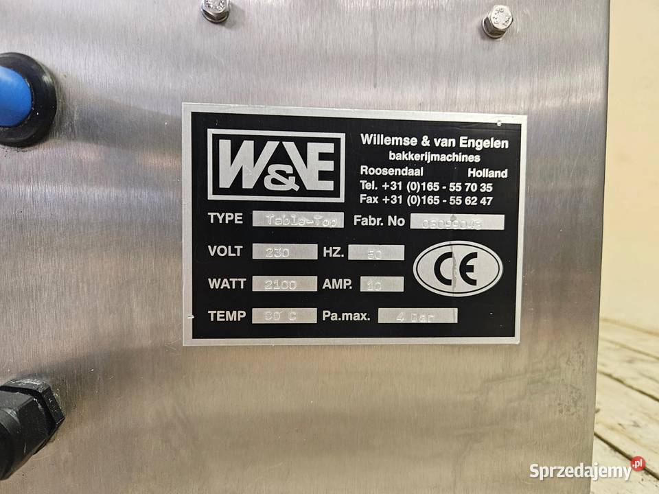 Żelownica piekarnicza Willemse van Engelen Pszczyna