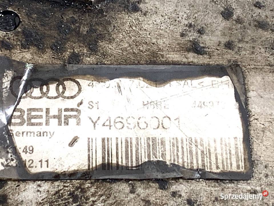 CHŁODNICA OLEJU SKRZYNI AUDI A7 4G Y4696001 30