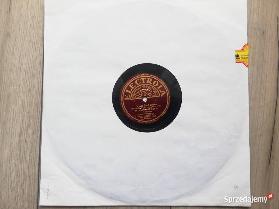 Płyta szelakowa 30 Unser Paul Lincke