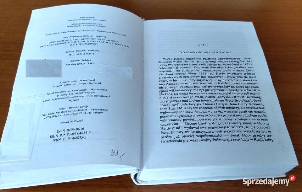 Tessa dUrberville historia kobiety czystej Gdańsk