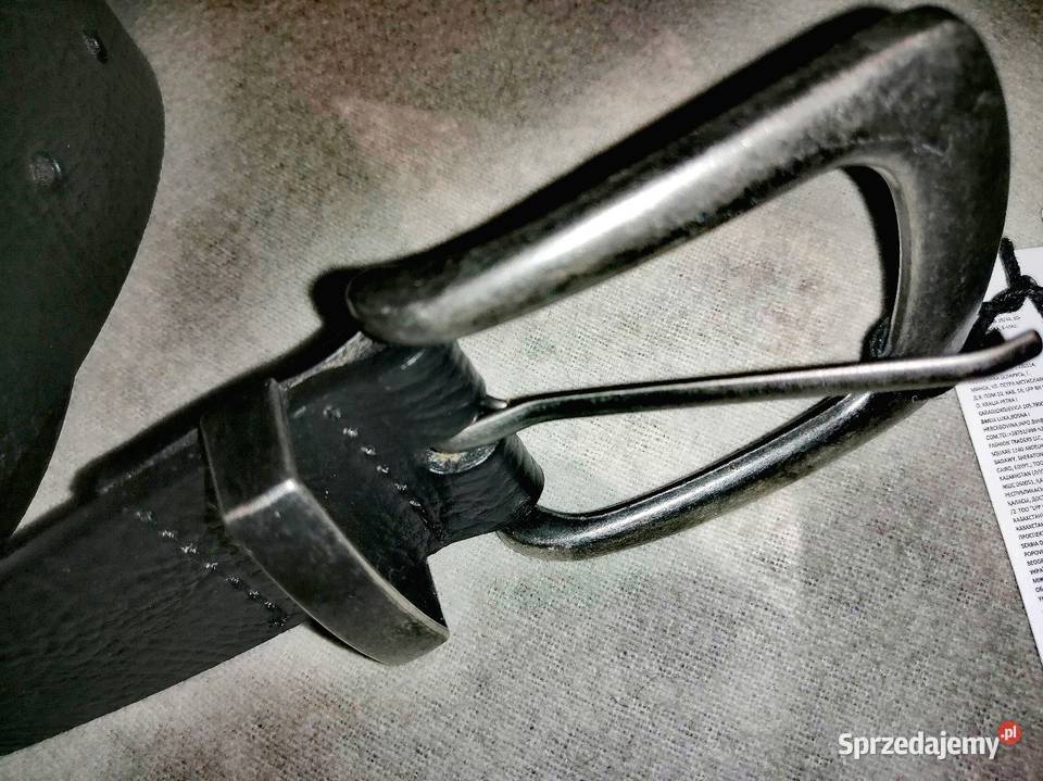 Piękny SkÓRZANY pasek SkÓRA NAtURALNA S unisex Leszno