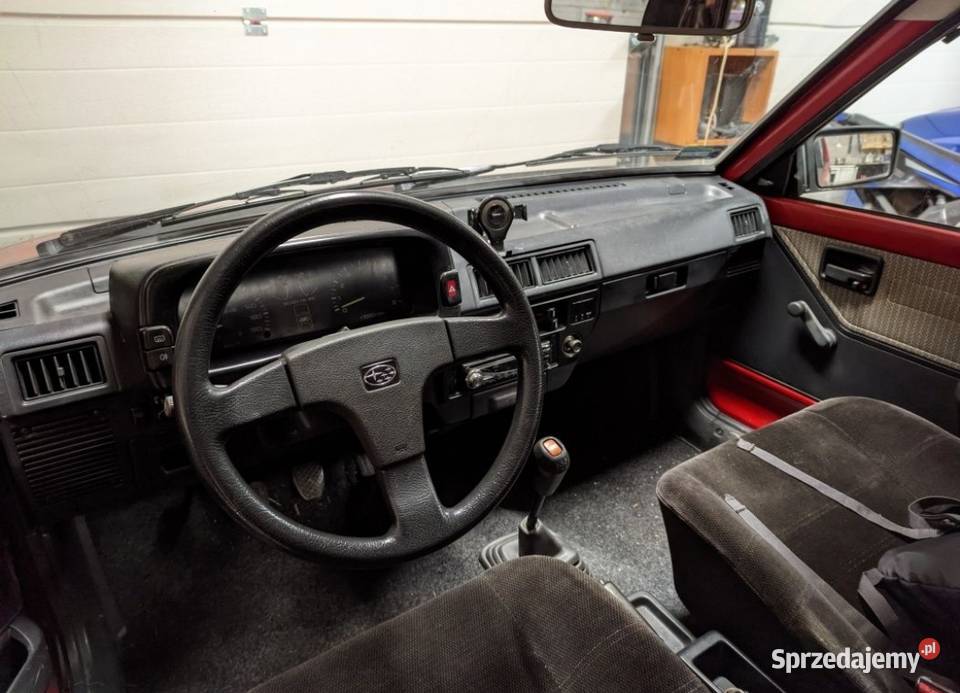 Subaru justy kad I 10 4WD Manual 1991r Ochaby Wielkie