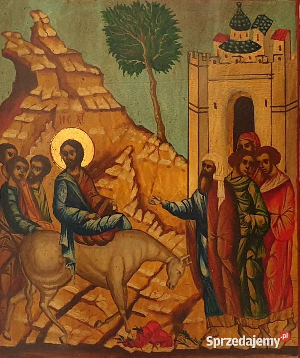 Ikona Wjazdu Pańskiego do Jerozolimy 010 Malarstwo Warszawa