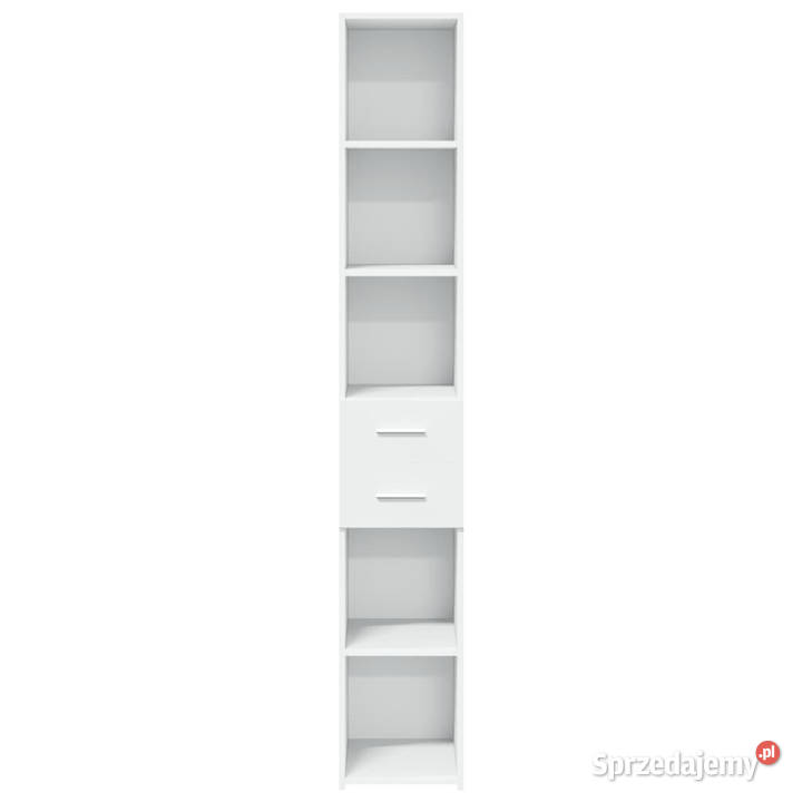 Wysoka szafka biała 30x425x185 materiał mazowieckie Warszawa
