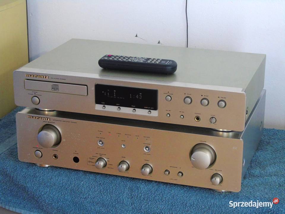 Wzmacniacz i CD pilot Marantz sprawne DOSTAWA Wieże i miniwieże Jasło