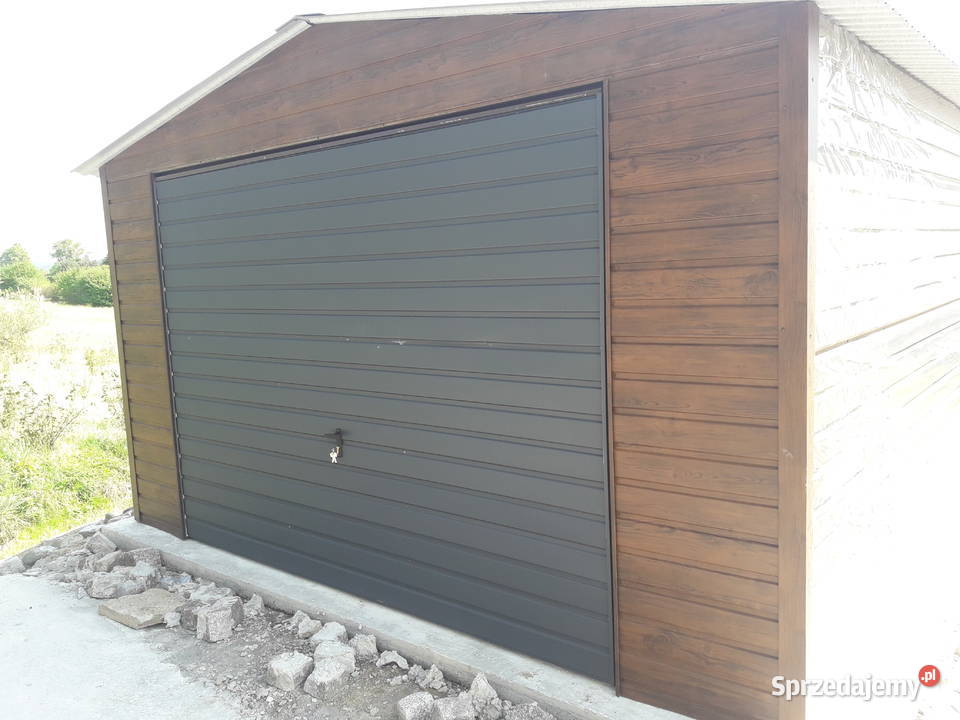 Mały Garaż Blaszany ORZECH Garaże Blaszane Sprzedaż Ostrzeszów