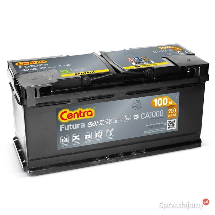 Akumulator Centra Futura 100Ah 900a ŁÓDŹ Motoryzacja