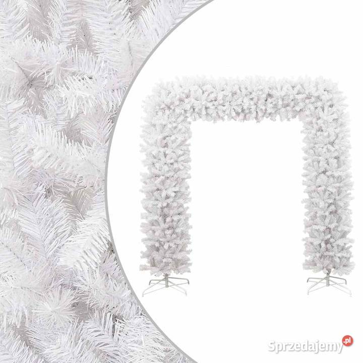 vidaXL Łuk świąteczny z girlandą biały 240 Girlandy Warszawa
