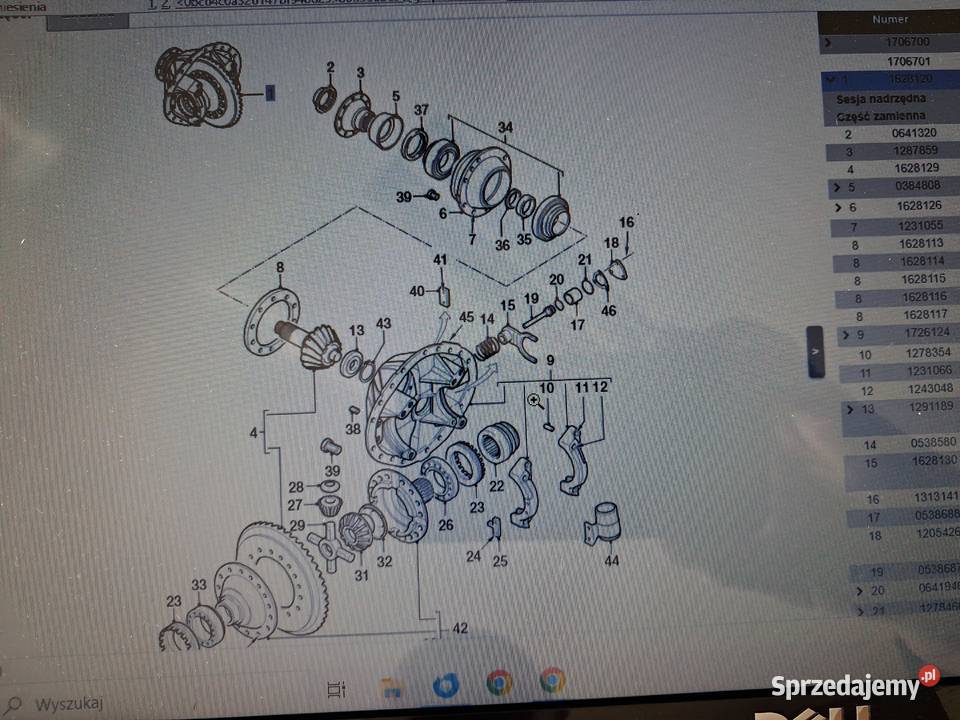 Wklad most tył daf cf 105 106 z blokada Sierakowice sprzedam