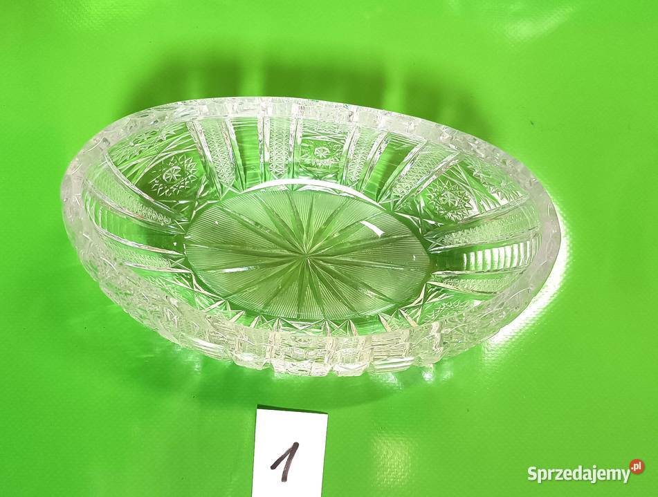 Misy kryształowe w kształcie łódki 2 Zastawa stołowa Opole