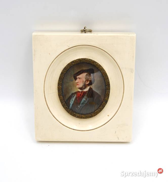Miniatura na kości z portretem Richarda Wagnera Poznań