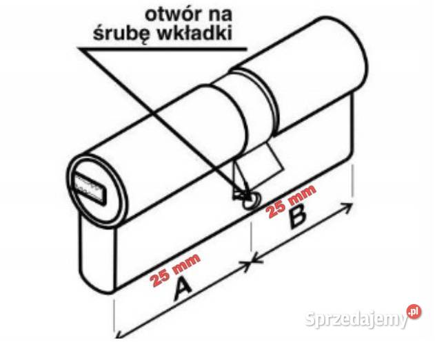 Italia Włoska Wkładka bębenkowa 2525 mm mosiądz Sosnowiec sprzedam