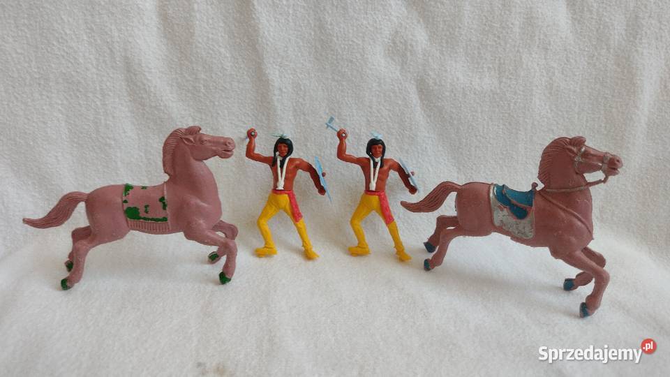 PRL Żołnierzyki Indianie na Koniu Cieszyn sprzedam