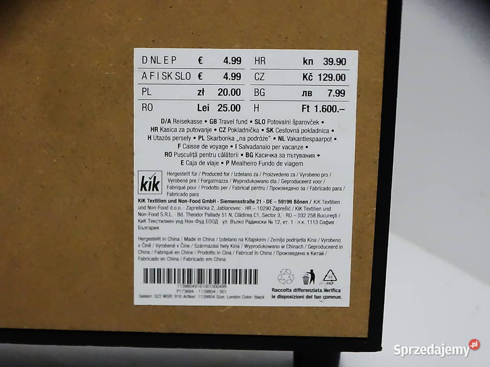 Skarbonka londyńska Biłgoraj