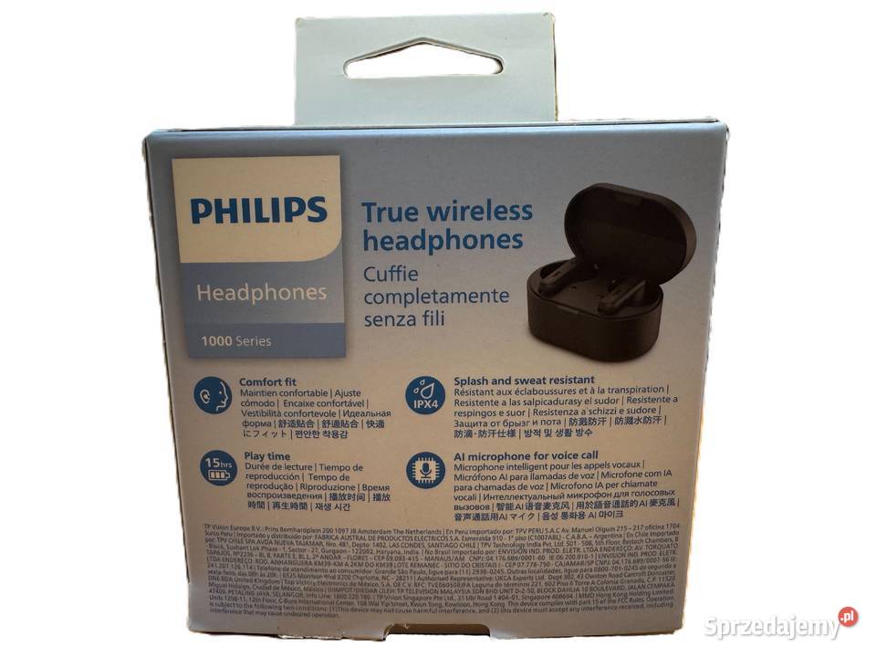 Bezprzewodowe słuchawki Philips TAT1108BK00 Elbląg