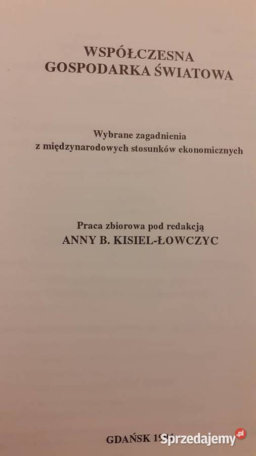 Współczesna gospodarka światowa Szczecin