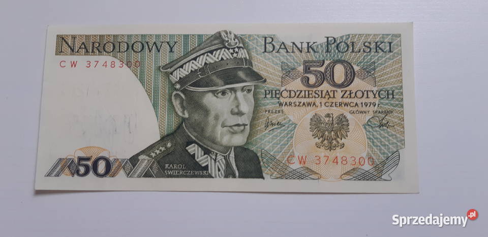 50 ŚWIERCZEWSKI 1979 CW STAN UNC Koronowo sprzedam