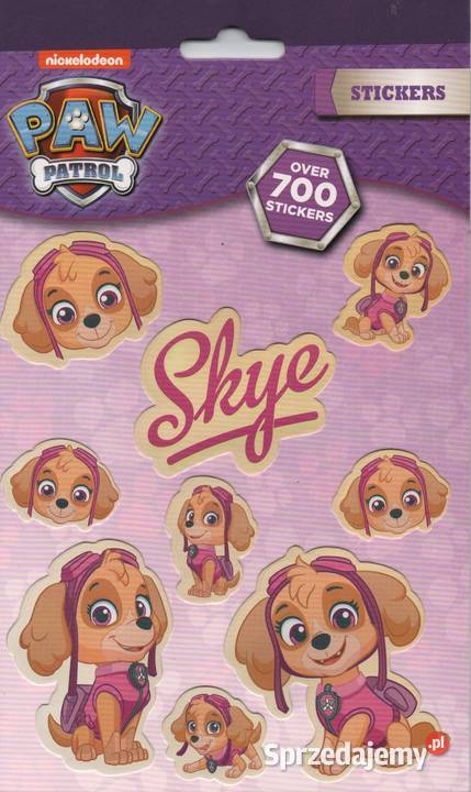 Skye Psi Patrol Zestaw Naklejki Nalepki 700 Mogilany
