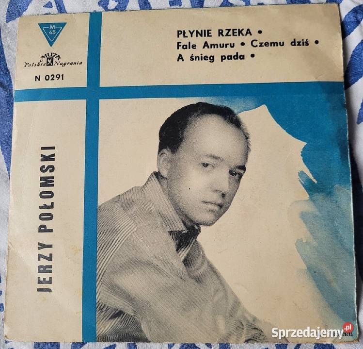 Jerzy Połomski Płynie rzeka 1963 singiel w płyta winylowa Chełmno sprzedam