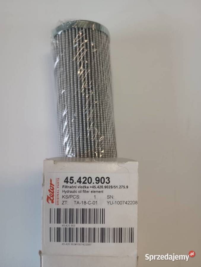 Filtr hydrauliki wkład JRL 45420903 PROXIMA do Zetor Części zamienne Łowicz sprzedam