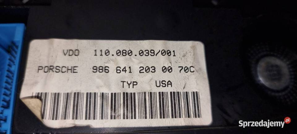 LICZNIK ZEGAR PORSCHE BOXTER 9866412030070C Pozostałe kujawsko-pomorskie Lipno