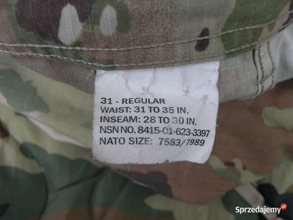 Spodnie ACU multicam OCP 31 regular FEMALE