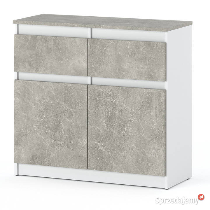 Komoda Nowoczesna Do Salonu 2 Szuflady Pojemna 75cm Meble
