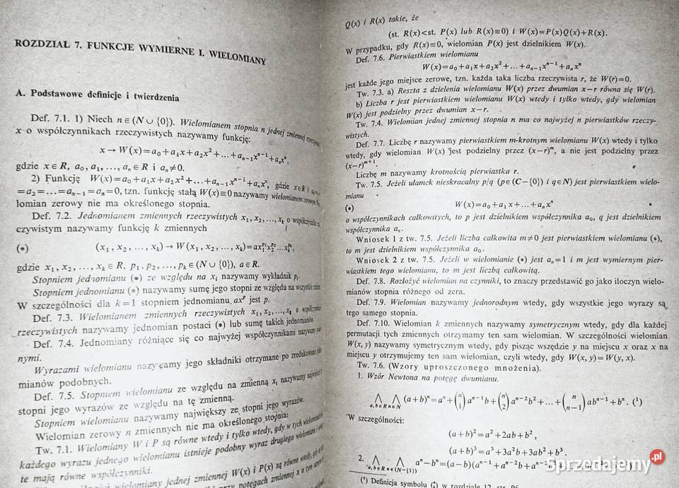 Algebra Zbiór zadań z matematyki elementarnej A Chełm