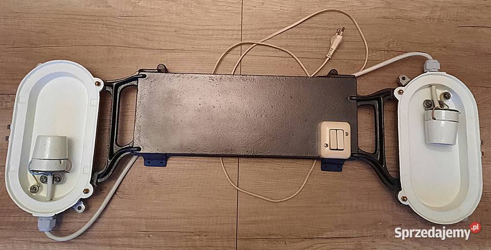 Lampa kreatywna na ścianę kinkiet oprawy 2 x E