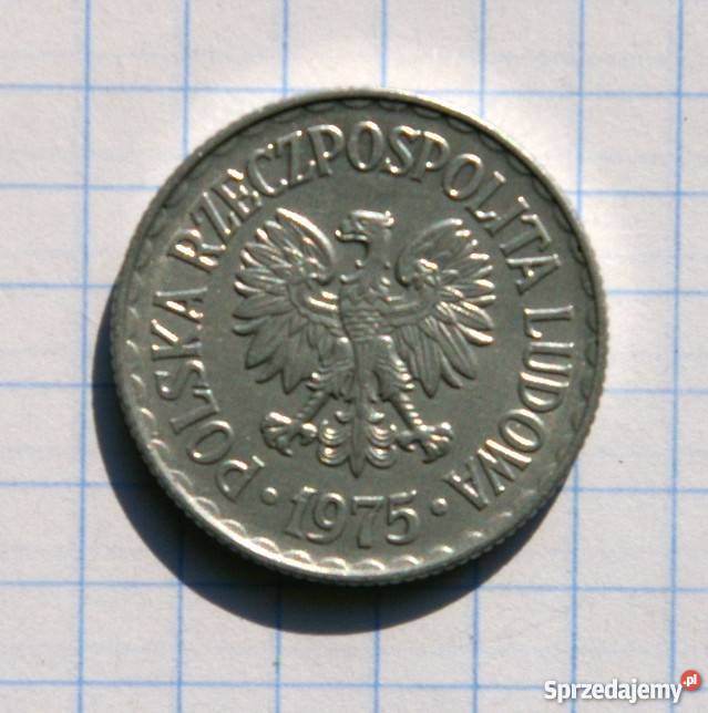 1 ZŁOTY 1975 bz POLSKA Parczew sprzedam