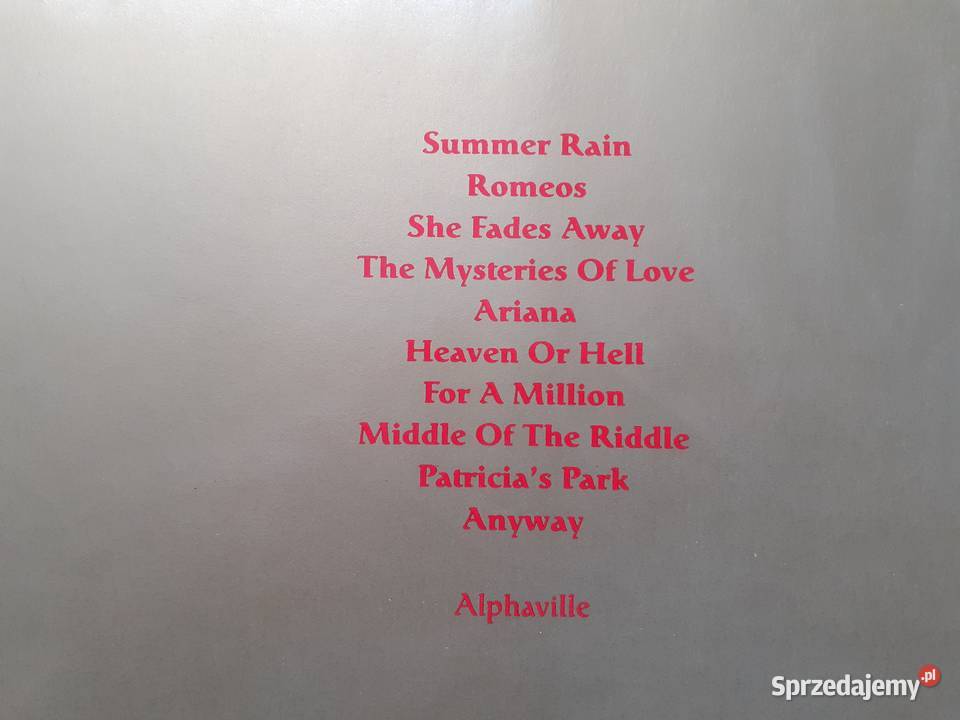 Alphaville Breatthaking in blue winyl 1 wydanie mazowieckie Warszawa