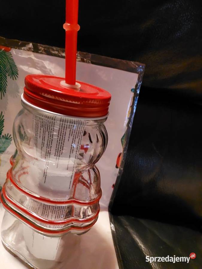 Kubek szkło Mikołaj z rurką Nowy Wrocław sprzedam