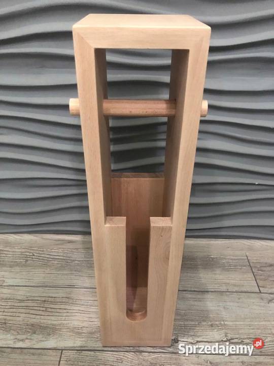 Stojak drewniany do łazienki na papier toaletowy podkarpackie Dębica