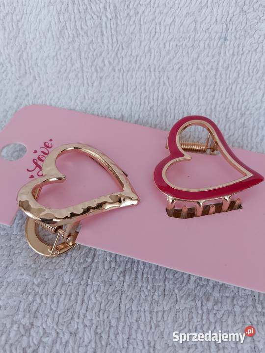 Spinki do włosów serca 2 Dziewczęce ozdobne Garwolin