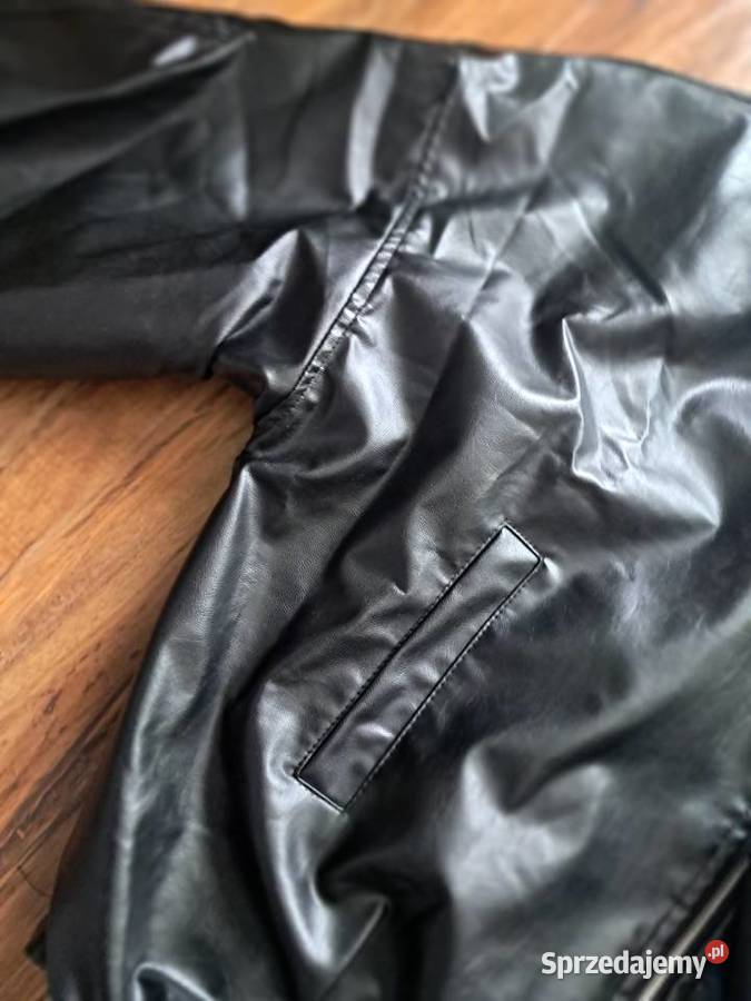 nowa czarna kurtka z ekoskóry rozmiar S brak czarny Sandomierz sprzedam