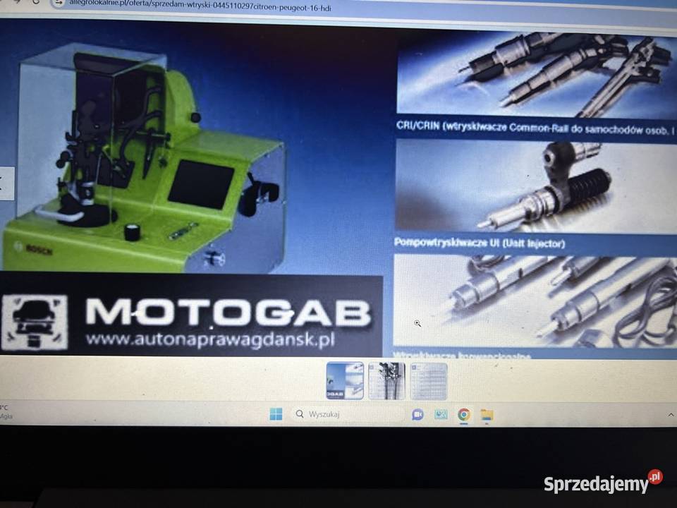 SPRZEDAM WTRYSKI 2 0445110297 CITROEN PEUGEOT 16 Gdańsk