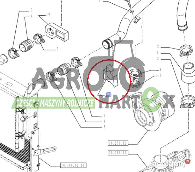 87315683 USZCZELKA GUMOWA CNH Motoryzacja Wichrów