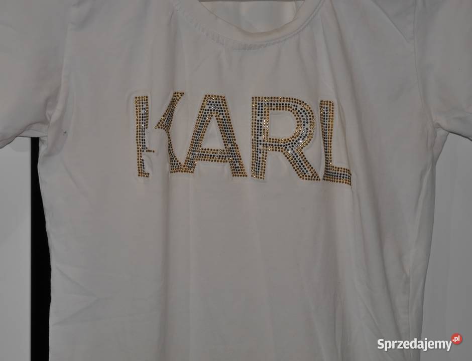 Karl Lagerfeld śliczna bluzeczka cyrkonie 36 S Bluzki i koszule dolnośląskie Wrocław