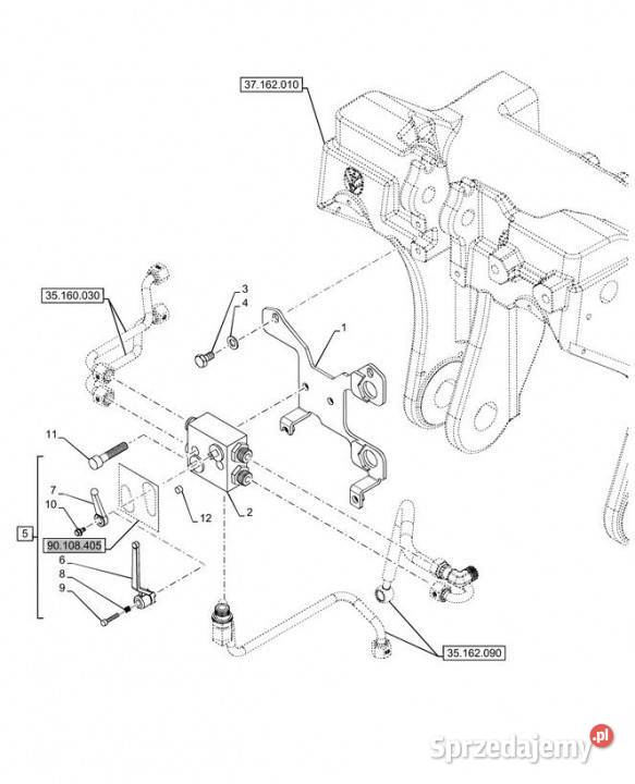 Holland T6090 T6070 T7230 Obejma 84472906 Jastrzębniki