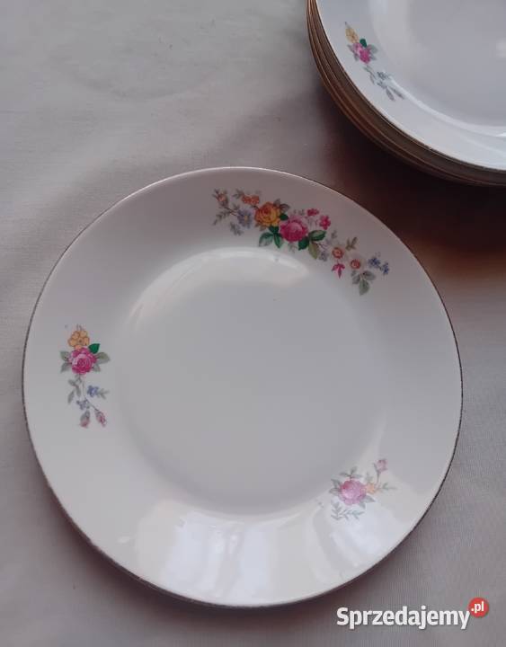 Komplet 6 talerzyków Chodzież z okresu PRL wielkopolskie Koźminek