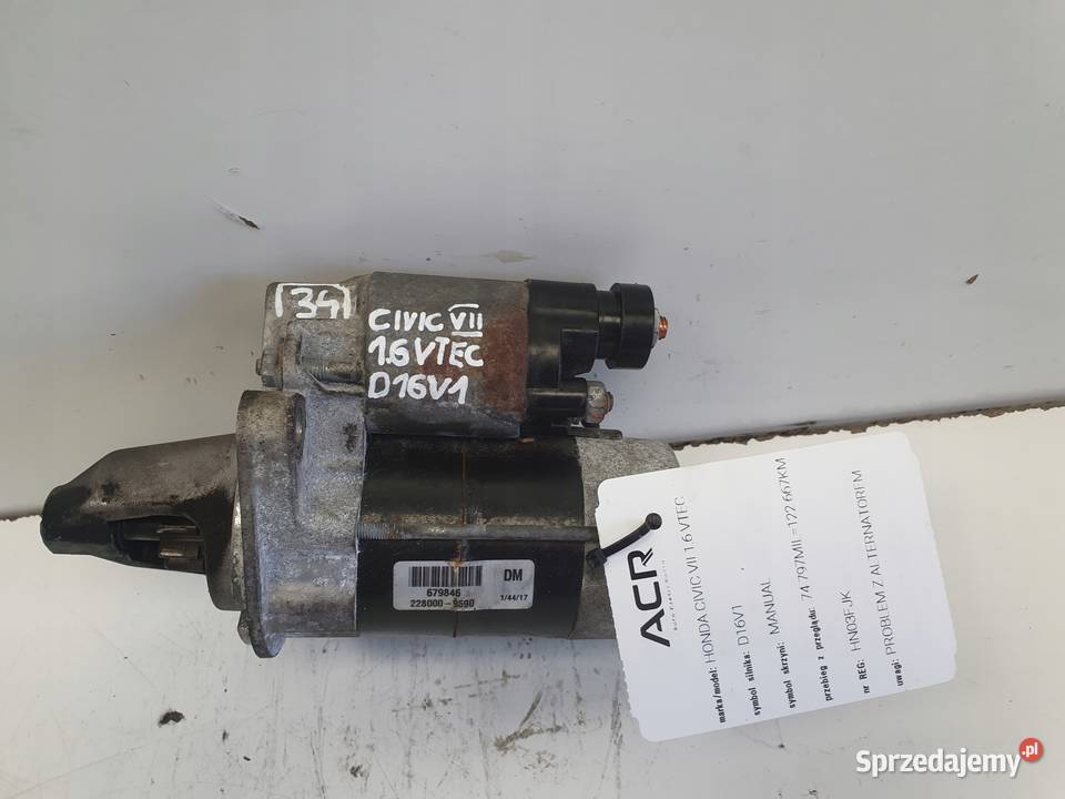 ROZRUSZNIK Honda Civic VII 16 VTEC ROZRUSZNIK Rudka sprzedam