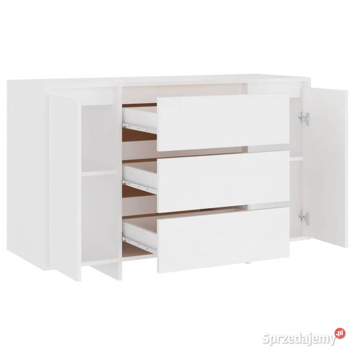 Komoda z 3 szufladami biała 120x41x75 WM809611 Warszawa