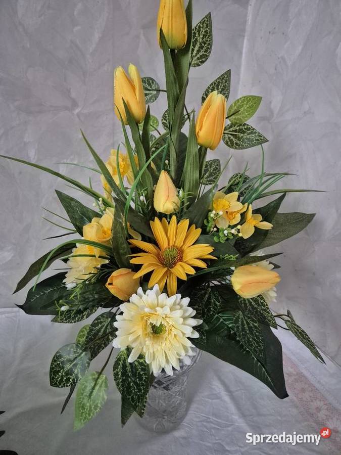 Stroik kompozycja na cmentarz w lampionie Pleszew