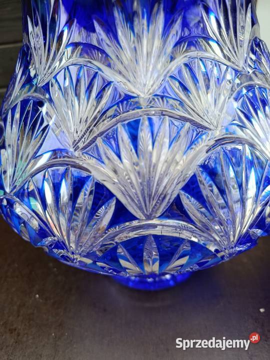 Wazon kryształowy kobalt Warszawa