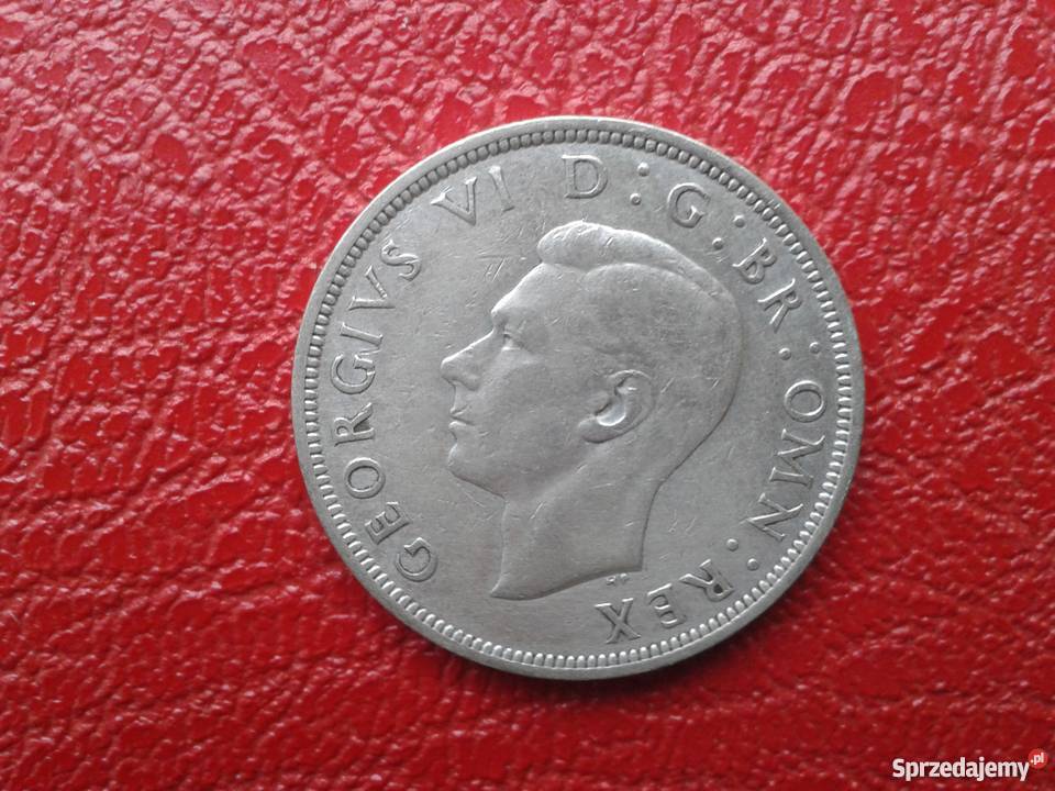 Moneta pół crown Srebro 0500 King George VI Skierbieszów