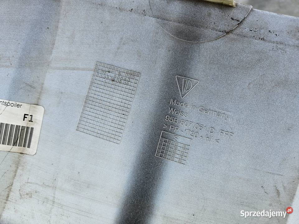 PORSCHE MACAN 95B SPOILER DOKŁADKA ZDERZAKA Międzychód