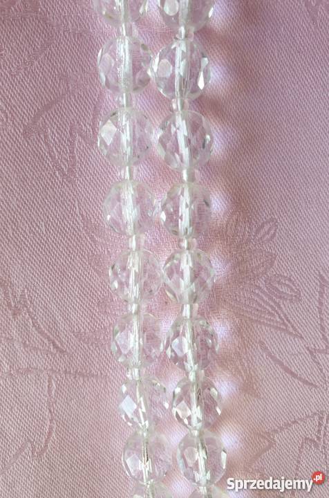 Długi naszyjnik z kryształków sprzedam