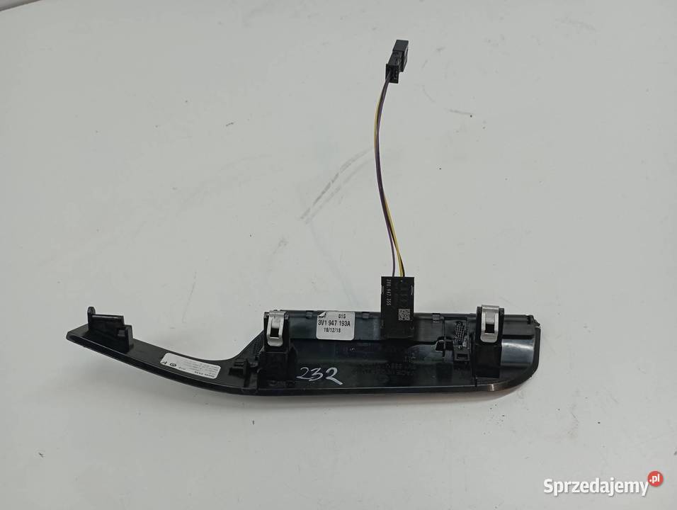 DEKOR LISTWA OZDOBNA LEWY LED PIANO BLACK