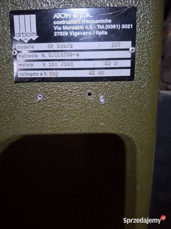 Wycinarka mostowa Atom sp 588 Produkcja Ostrowiec Świętokrzyski sprzedam